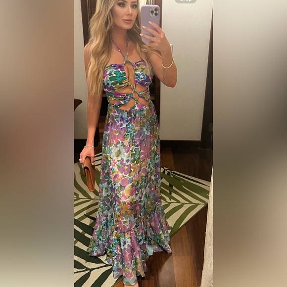 PATBO beach dress us4 small purple blue - Picture 2 of 3